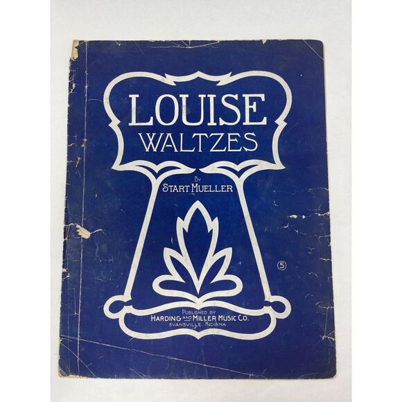 1913 Antique Louise Waltzes Sheet Music Stuart Mueller - Picture 1 of 8